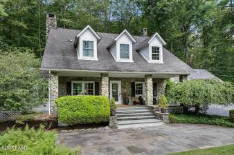 Stone home is updated with timeless elegance