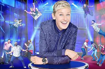 Ellen DeGeneres, the host of NBC’s “Ellen’s Game of Games.”