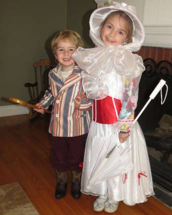 Sharon Siegel of Port Jervis, N.Y. "Emma Rose and John Stanley Siegel absolutely love the Broadway musical Mary Poppins and know just about all of the songs and dances."