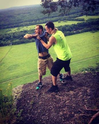Everett Lauster posted this image on funnyphotos.co with the line: "Me and Loan Sharks don't get along, you'll get your money back when I have it and not a minute sooner." The cliffs above Milford was used as backdrop for westerns of the Silent Era.