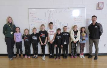 From left: Heather Hubbard, Quinn Lyons, Thea Navitsky, Connor Keener, Elyse Behnke, Leo Mady, Tommy Trochiano, Kyle Fairweather, Teagan Kaiser, Lia Pupolo, and Kevin Quinn.