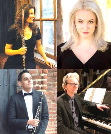 Flutist Allison Kiger, soprano Kathleen Echols, clarinetist Juan Esteban Martinez, and pianist Peter Adamczyk to perform on Sept. 12.