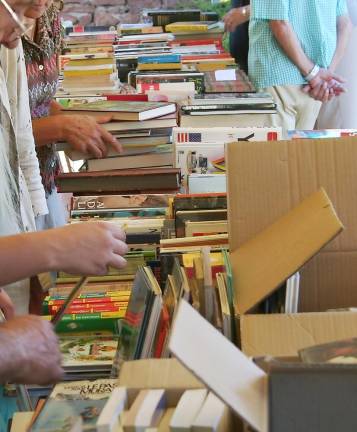 Five bucks for any size bag of books at library book sale