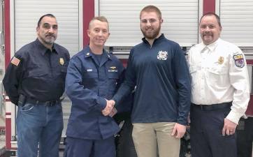 Junior firefighter Daniel LaPadula enlists in Coast Guard