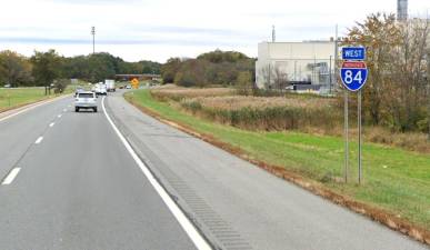 I-84 westbound from Middletown.