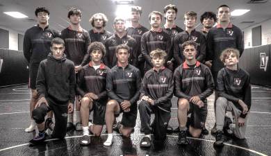 The Delaware Valley High School boys wrestling team.