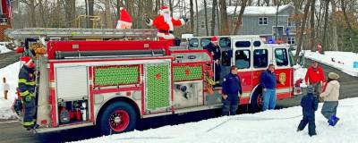 The Byram Township Fire Department discovered suspicious debris along Ross Road during its annual Santa run on Saturday, Dec. 19, leading to the discovery of a missing soldier’s body in the woods behind the cul-de-sac. (Byram Township Fire Department Facebook page)