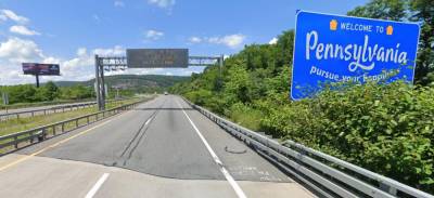 I-84 as it enters Pike County.