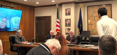 Commissioner Matt Osterberg responds to Taylor Meise about FirstEnergy project.