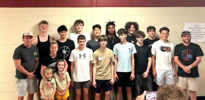 The Delaware Valley boys volleyball team.