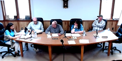 Secretary Shahana Shamim, Solicitor Anthony Magnotta, Supervisor Gary M. Williams, Supervisor Penney Luhrs, Supervisor Rachel Hendricks and Supervisor Robert Di Lorenzo during the June 20, 2023 Milford Township Board of Supervisors meeting.