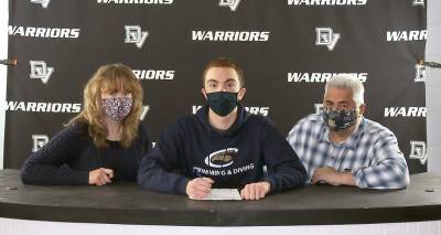 DVHS senior swimmer Lucas Santiago signs with Clarion University