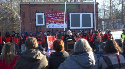 First tiny home headed to Runshock Village