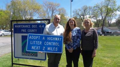 From left: Chuck DeFabo, Evelyn DeLorenzo, and Megan Vennie in Milford