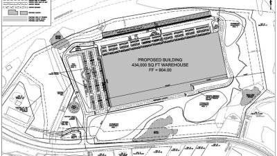 National Land Developers' site plan, between I-84 and Route 6