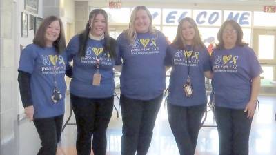 From left: Mrs. Peg Snure, Miss Jessica Sudano, Miss Katie Jeleniewicz, Ms. Brandi Silverstein, Mrs. Kathy Thompson (Photo provided)