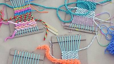 Learn how to weave on a cardboard loom (Photo provided)