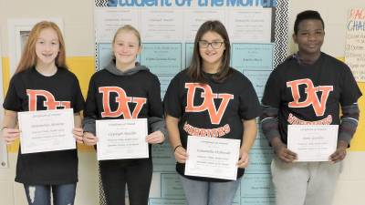 DVMS Students of the Month for September