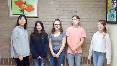Middle school students win awards in art competition