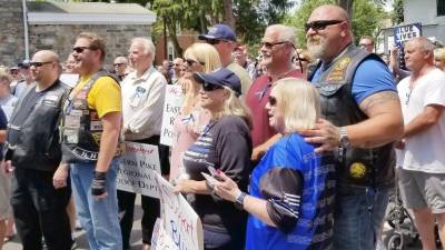 Saturday's rally in support of the police (Photo by Ken Hubeny Sr.)