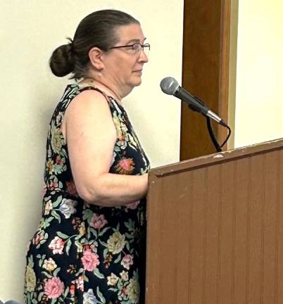 Port Jervis resident Valerie Maginsky spoke about the Rec Center during the Common Council meeting on Aug. 11.