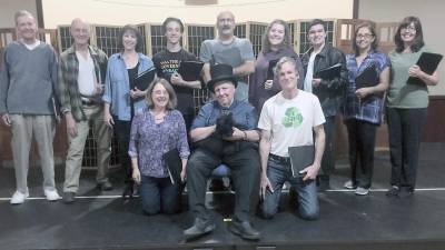 The Presby Players cast of Visit to a Small Planet