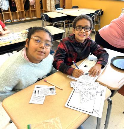 Amy Ibanez and William Rios investigate what happens to fallen leaves.
