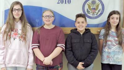 DVMS students with perfect attendance in November