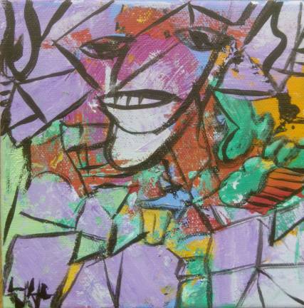 Lauryn de Leeuw, acrylic