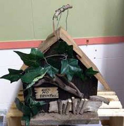 Distinctive birdhouses are among some of the wood items for sale at the event (Photo provided)