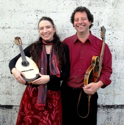 Mandolin masters Caterina Lichtenberg and Mike Marshall (Photo provided)