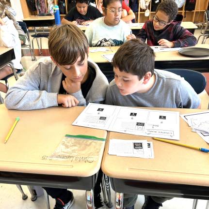 Mason Hedegaard and Declan Fitzpatrick investigate what happens to fallen leaves.