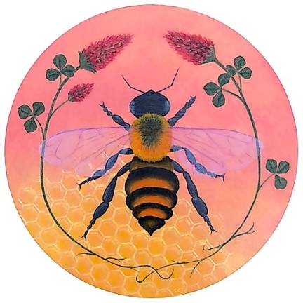 Honeybee (oils) by Elaine Cardella Tedesco