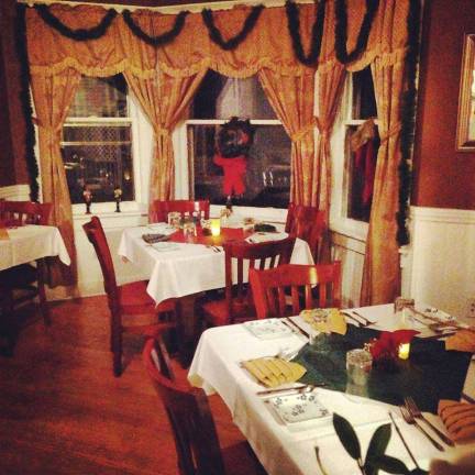 The Grotto Restaurant decorated for the holidays (Facebook photo)