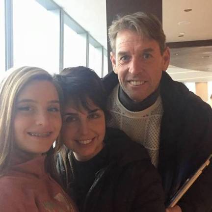 Nancie Simonet and Darren Fouse with daughter Sophia
