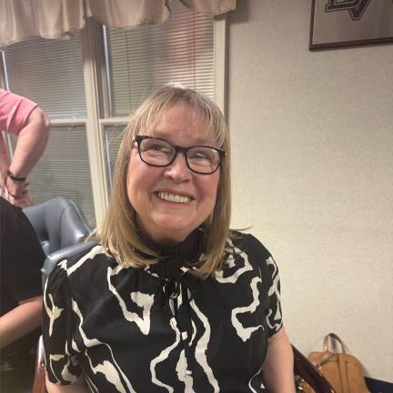 School Board President Pam Lufty during the OCR discussion. Photo by Melinda Compton.