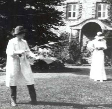 The Pinchot family practiced their casting on the lawns at their home, Grey Towers (Photo provided)