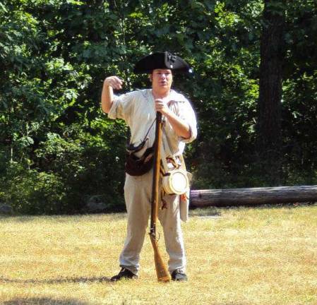 Photo provided Upper Delaware S&amp;RR park ranger Timothy Oset gives a program on the Battle of Minisink in Minisink Ford, N.Y.