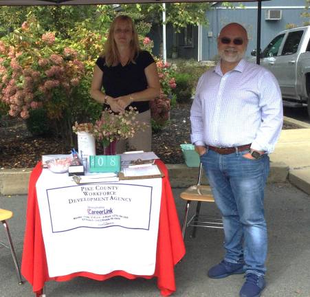 <b>Cindy DeFebo, Director, Pike County Career Center and Julio H. Masdiaz, Retired PA DOL Career Advisor.</b>