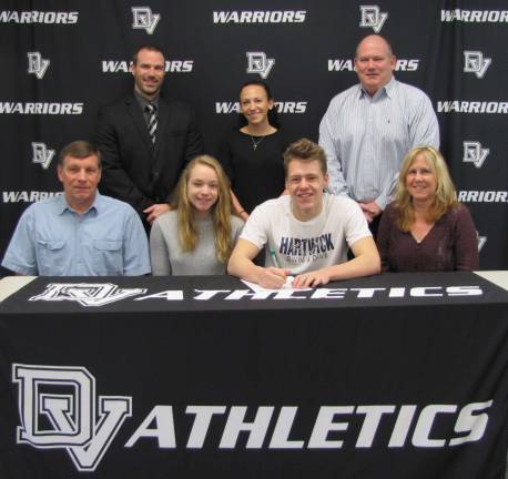 Senior swimmer Sean Deignan signs with Hartwick College