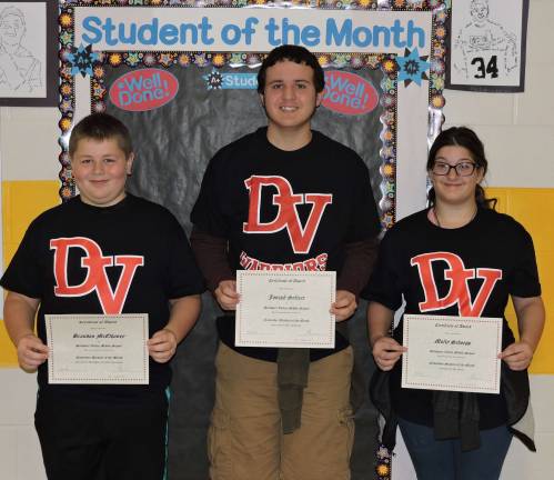 DVMS Students of the Month for November
