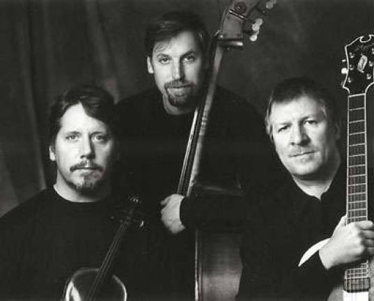 The String Trio of New York: James Emery, Rob Thomas, and John Lindberg (Photo provided)
