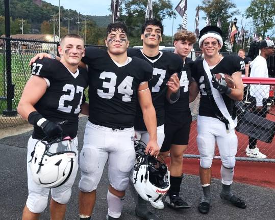 Some of the players who were instrumental in the team’s victory over #2 Pocono-rated Abington Heights on Sept. 26, 2025.