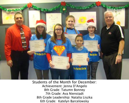 Students of the Month for December