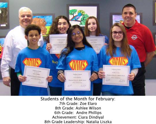 DDMS Students of the Month for February