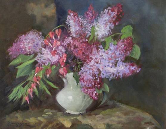 Lilacs (oils) by Cynthia Harris-Pagano