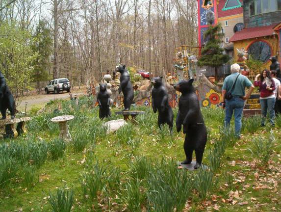 The bears are ready for their transformation. Artists picked up their forms Saturday at Luna Parc. (Photo By Stephanie Giaquinto)