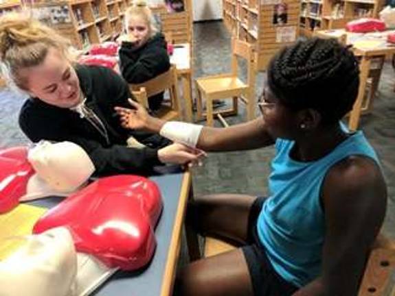 Students Emily Gig and Rosemita Kielty (Photo provided)