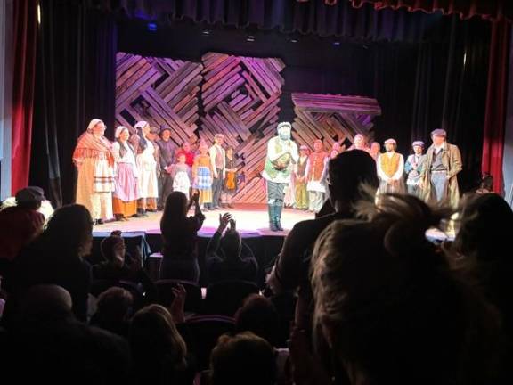Performers receive a standing ovation for their portrayal of ‘Fiddler on the Roof’ at Milford Theater.