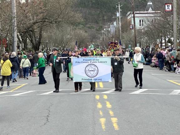 The Friends of the Pike County Public LIbrary had their own part in the parade.